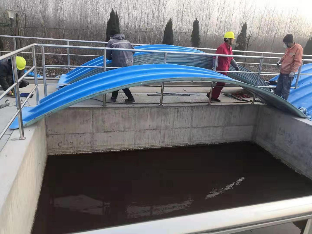 Стеклоткань усилила пластиковое положение руки FRP вверх по крышкам используемым в заводе по обработке нечистот